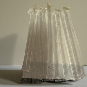 Set of 10 replacement plastic straws
